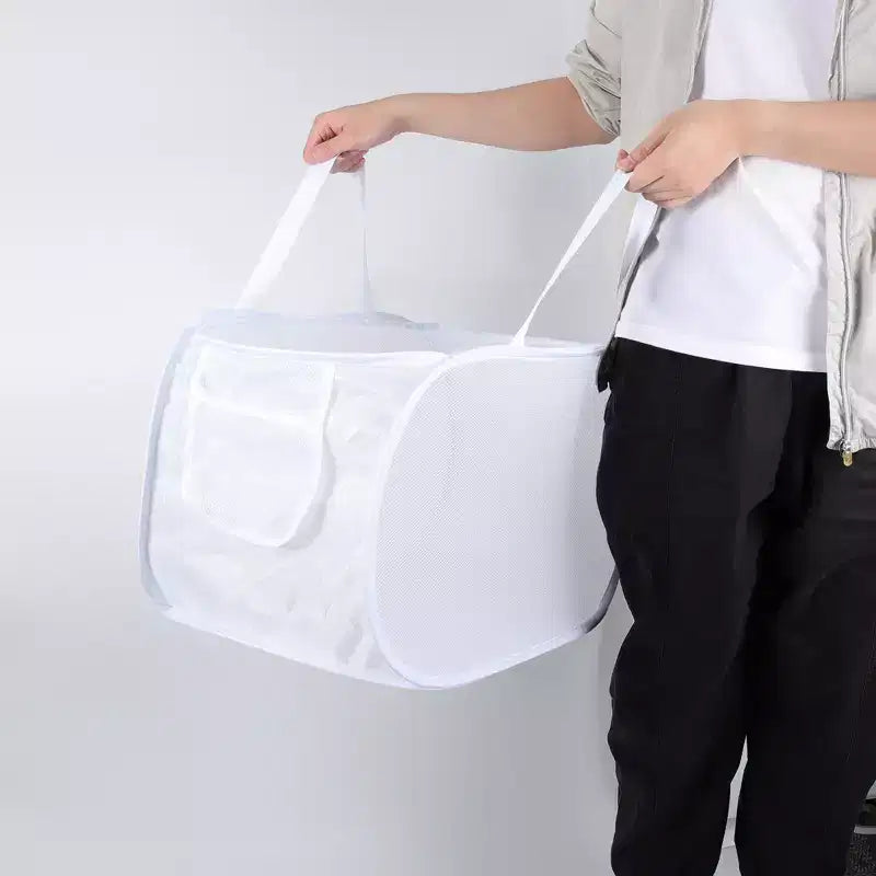Unique Bargains panier à linge pliable simple couche 22.83x14.17x14.17 1 pc