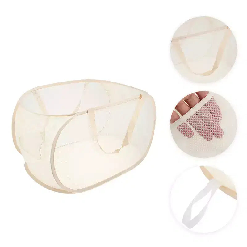 Unique Bargains panier à linge pliable simple couche 22.83x14.17x14.17 1 pc