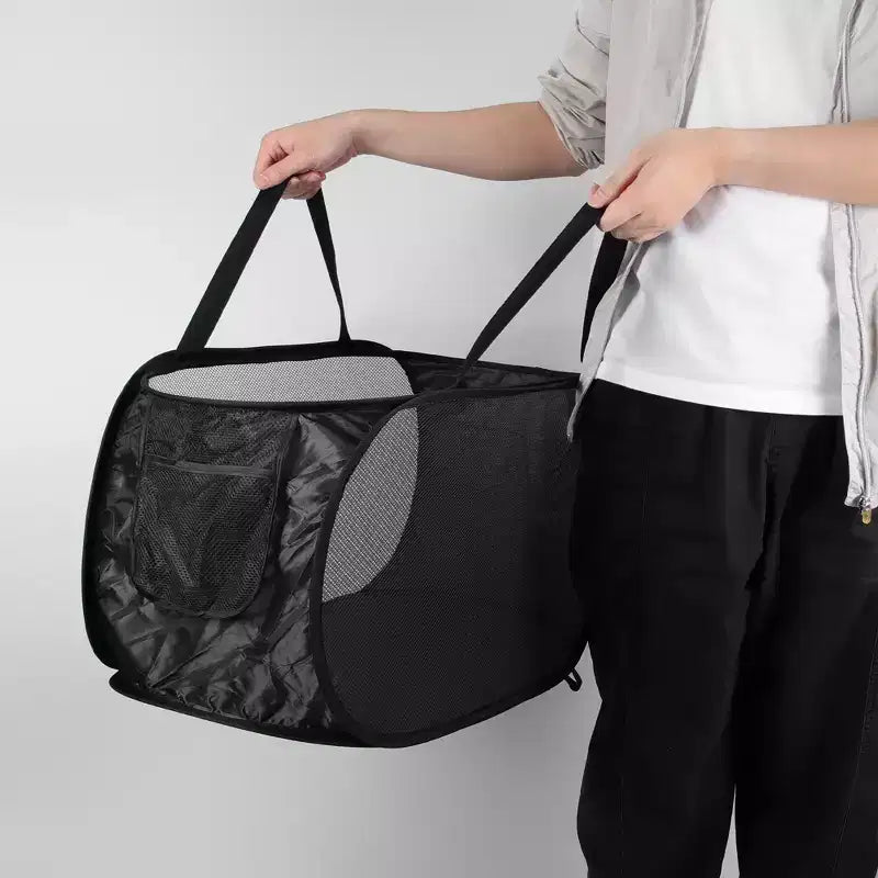 Unique Bargains panier à linge pliable simple couche 22.83x14.17x14.17 1 pc