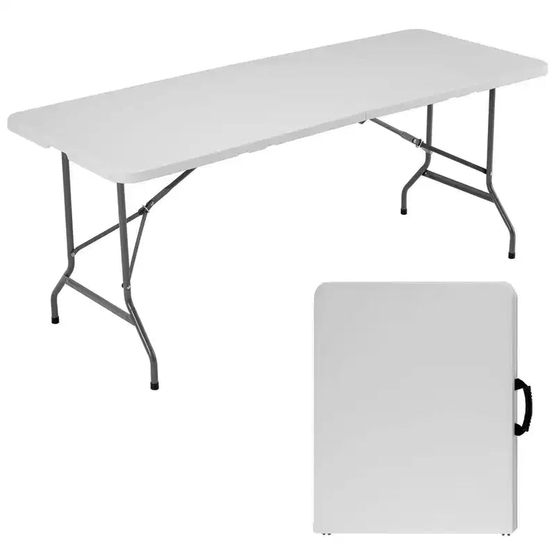 Table pliante extérieure intérieure robuste table portable avec poignée de transport pour camping pique-nique fête