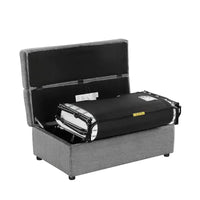 Lit pouf convertible taille Twin avec matelas - lit d'appoint gain de place pour salon et appartement