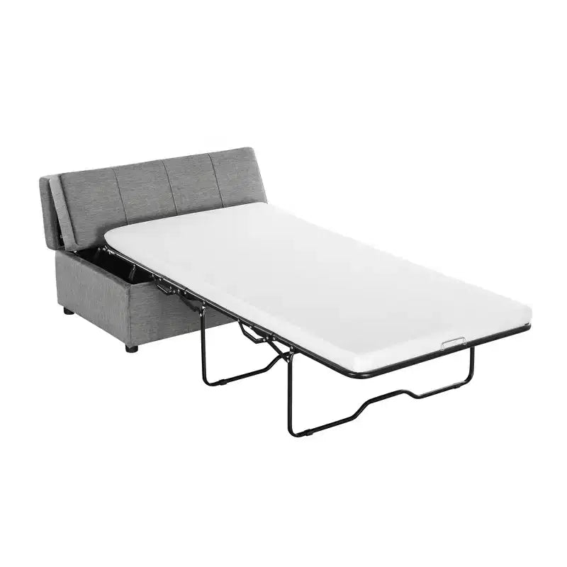 Lit pouf convertible taille Twin avec matelas - lit d'appoint gain de place pour salon et appartement