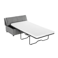 Lit pouf convertible taille Twin avec matelas - lit d'appoint gain de place pour salon et appartement