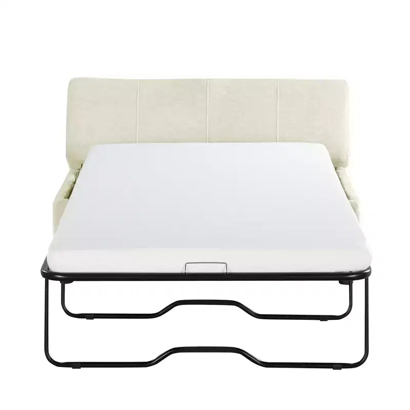 Lit pouf convertible taille Twin avec matelas - lit d'appoint gain de place pour salon et appartement