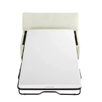 Lit pouf convertible taille Twin avec matelas - lit d'appoint gain de place pour salon et appartement