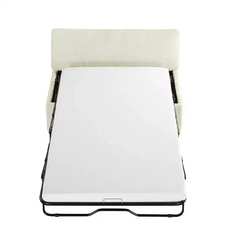 Lit pouf convertible taille Twin avec matelas - lit d'appoint gain de place pour salon et appartement