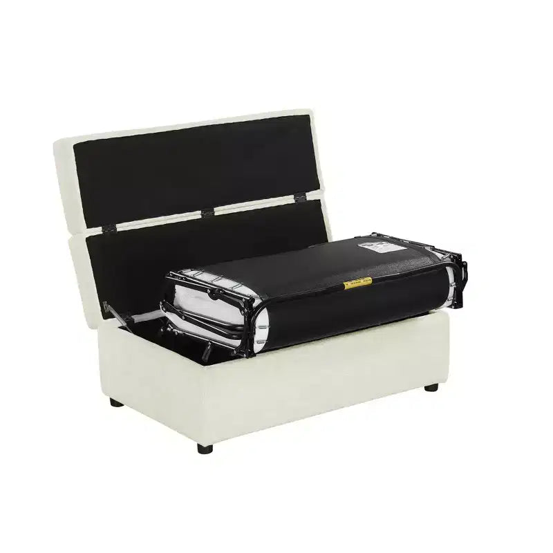 Lit pouf convertible taille Twin avec matelas - lit d'appoint gain de place pour salon et appartement