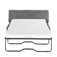 Lit pouf convertible taille Twin avec matelas - lit d'appoint gain de place pour salon et appartement