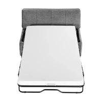 Lit pouf convertible taille Twin avec matelas - lit d'appoint gain de place pour salon et appartement