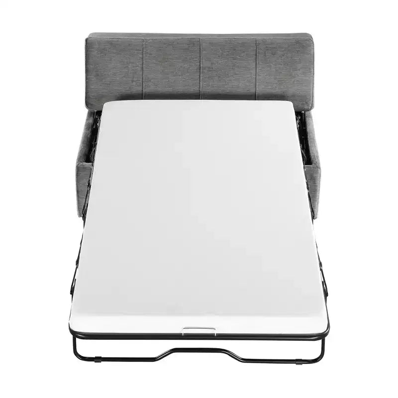 Lit pouf convertible taille Twin avec matelas - lit d'appoint gain de place pour salon et appartement