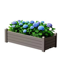 Bac de plantation rectangulaire pour jardin d'une capacité de 78 L / 21 Gal / 2,75 pieds cubes
