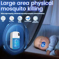 LAZZAROU Tue-mouches et anti-moustiques d'intérieur - sans danger pour enfants et animaux | piège à mouches à lumière bleue pour maison, cuisine, chambre | sans produits chimiques, nettoyage facile
