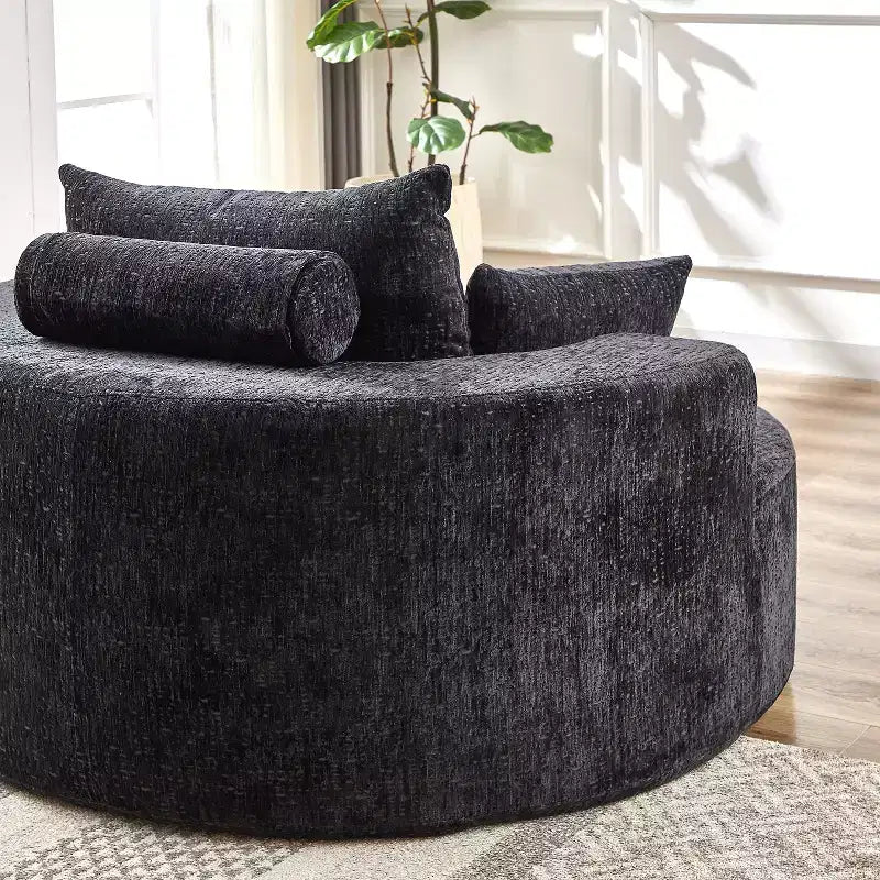 Canapé simple MAYEERTY 55 en chenille sans assemblage pour salon, chambre, salle de projection