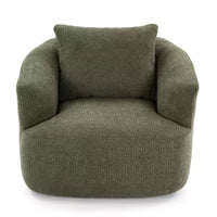 Fauteuil baquet pivotant rembourré Whisen 38.2 avec oreiller