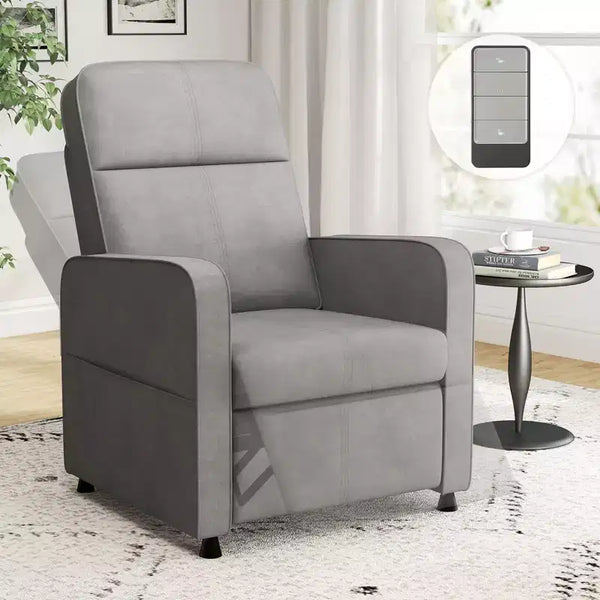 Fauteuil inclinable électrique Skyzoo avec dossier et repose-pieds réglables, canapé inclinable rembourré, pour le salon, la chambre d'enfant
