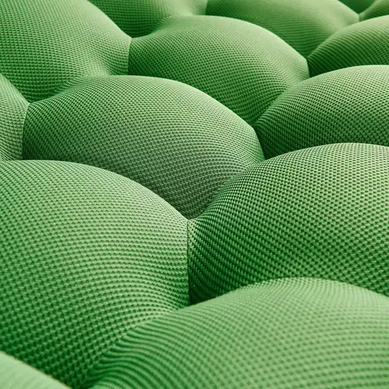 Canapé de sol à bulles 47 pouces au design incurvé, pouf poire 3D pour salon, vert