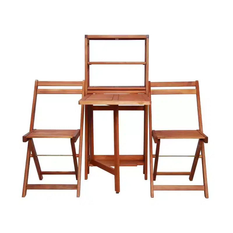 vidaXL Ensemble bistrot pliant 3 pièces en bois d'acacia massif