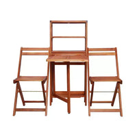 vidaXL Ensemble bistrot pliant 3 pièces en bois d'acacia massif