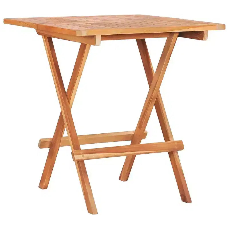 vidaXL Ensemble bistrot pliant 3 pièces en bois de teck massif
