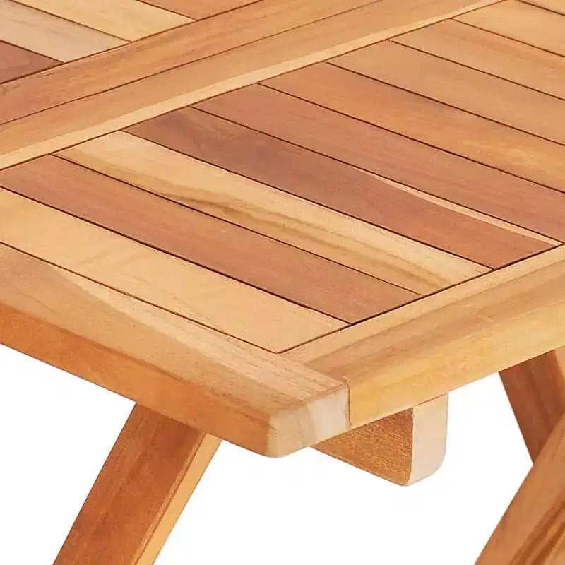 vidaXL Ensemble bistrot pliant 3 pièces en bois de teck massif