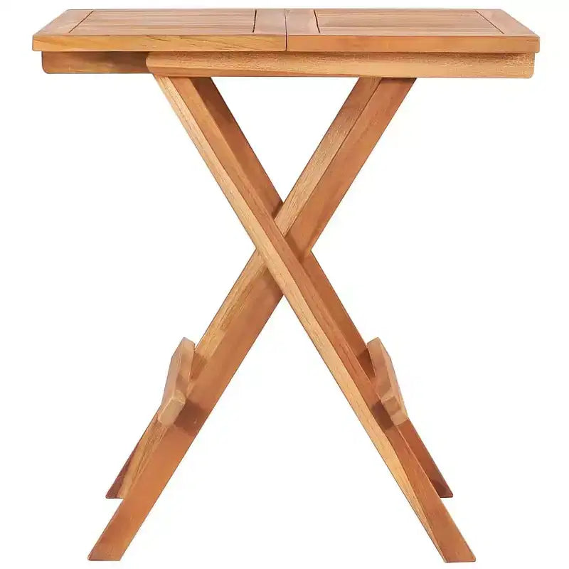 vidaXL Ensemble bistrot pliant 3 pièces en bois de teck massif