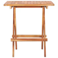 vidaXL Ensemble bistrot pliant 3 pièces en bois de teck massif