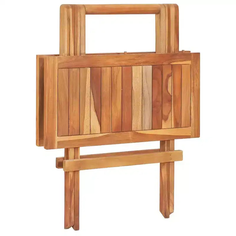 vidaXL Ensemble bistrot pliant 3 pièces en bois de teck massif