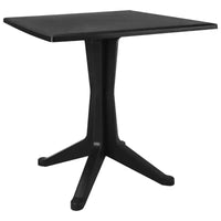 vidaXL Ensemble bistro Lot de 2 Anthracite Plastique aspect rotin Standard