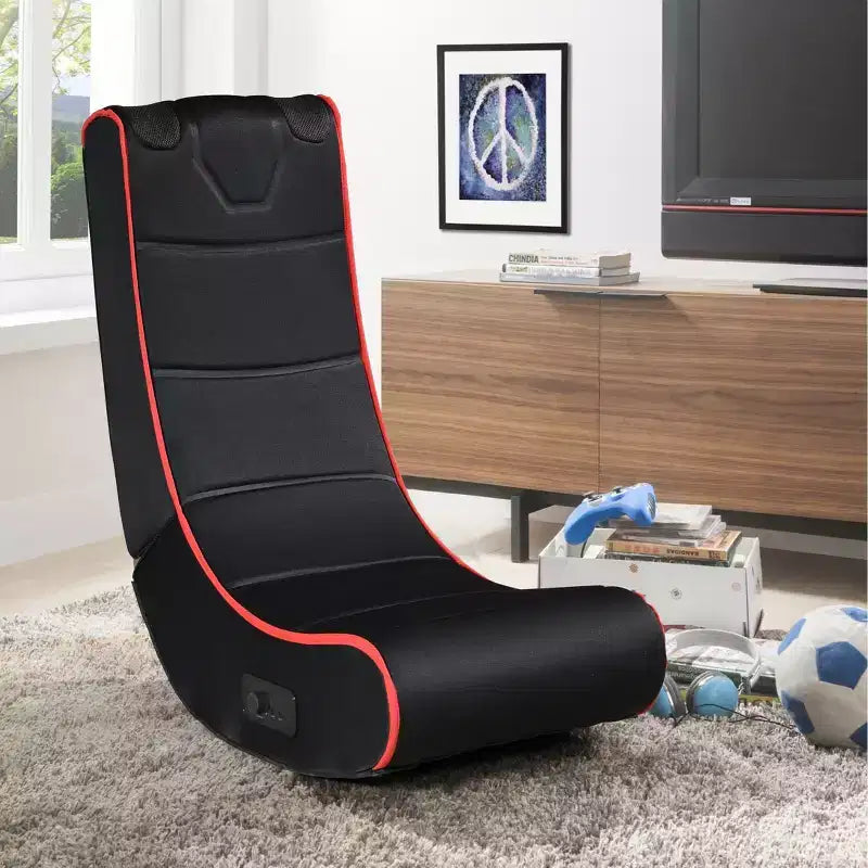 Chaise de jeu pliable GDFStudio Claudia Bluetooth avec haut-parleurs intégrés