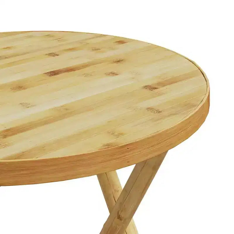 vidaXL Ensemble de bistro Bambou naturel 2 places Ensemble de bistro pliable