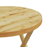 vidaXL Ensemble bistro en bambou naturel 2 places pliable