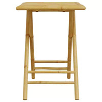 vidaXL Ensemble de bistrot Bambou naturel Bambou Ensemble de bistrot pliant moyen