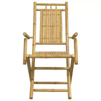 vidaXL Ensemble de bistrot Bambou naturel Bambou Ensemble de bistrot pliant moyen