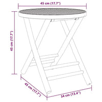 vidaXL Ensemble de bistro en bambou naturel, compact et pliable