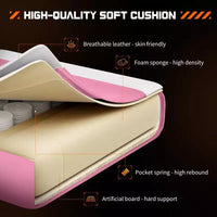 Chaise gaming ergonomique Okak avec repose-pieds et soutien lombaire, chaise d'ordinateur avec appui-tête et accoudoir, chaise à roulettes pour l'étude, le bureau