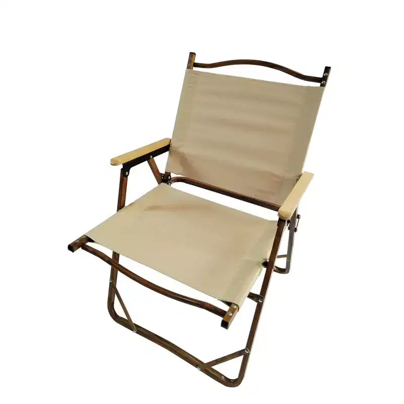 Chaise pliable et portable confortable avec accoudoirs - Cadre en aluminium, chaise Kermit de voyage facile à plier et à transporter, lot de 4