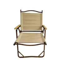 Chaise pliable et portable confortable avec accoudoirs - Cadre en aluminium, chaise Kermit de voyage facile à plier et à transporter, lot de 4