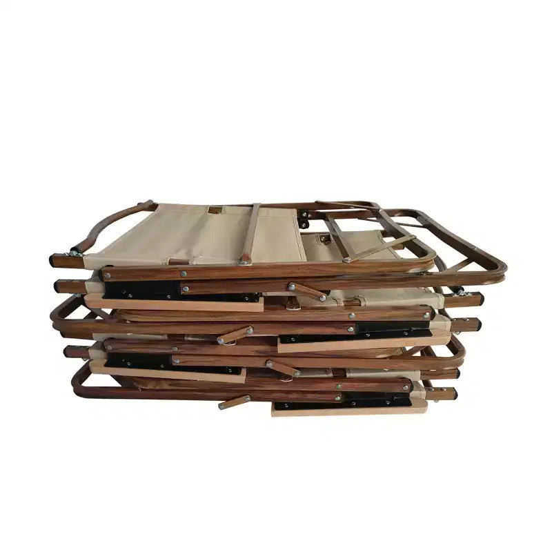 Chaise pliable et portable confortable avec accoudoirs - Cadre en aluminium, chaise Kermit de voyage facile à plier et à transporter, lot de 4