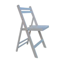 Chaise pliante en bois à lattes pour événement spécial - Blanche, lot de 4, CHAISE PLIANTE, STYLE PLIABLE