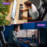 Chaise gaming ergonomique Acekool pour adultes, cuir PU, lombaire de massage, repose-pieds, réglable, pour le bureau ou le gaming
