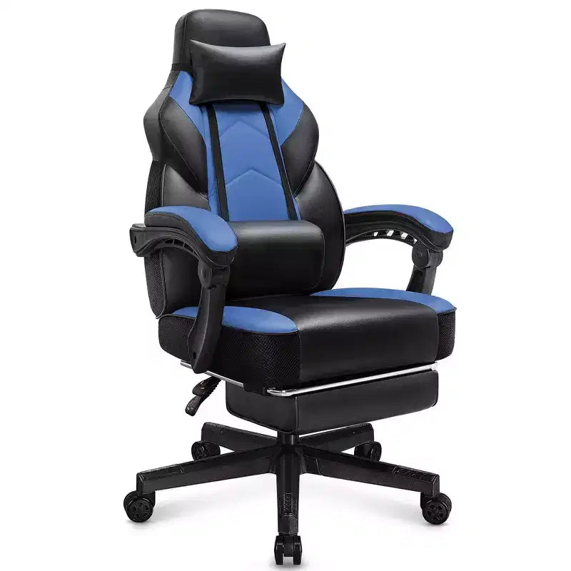 Chaises gaming Celebalcony pour adultes avec repose-pieds, dossier haut, soutien lombaire de massage, chaises d'ordinateur pivotantes à 360° à hauteur réglable