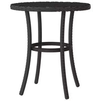 vidaXL Ensemble de bistro 3 pièces avec coussins en résine tressée marron