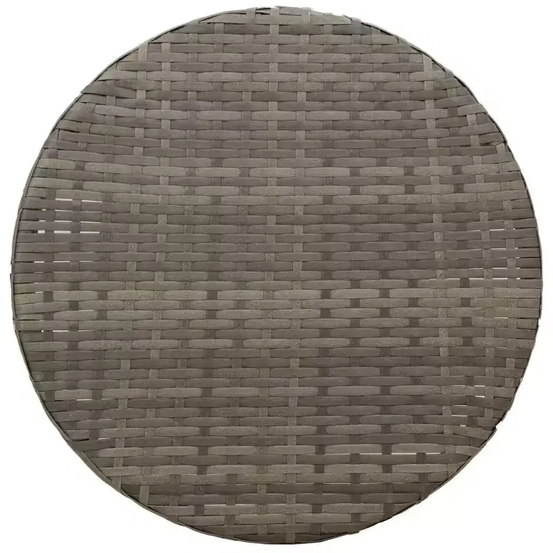 vidaXL Ensemble bistrot 3 pièces avec coussins en résine tressée gris