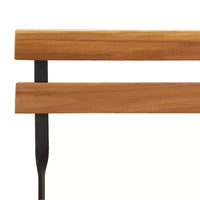 vidaXL Ensemble bistro pliant 3 pcs Bois de teck massif et acier