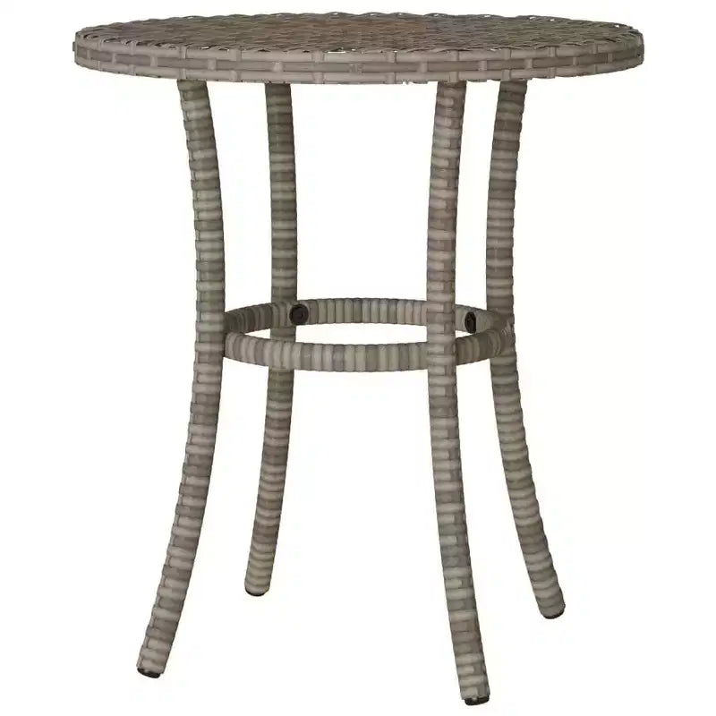 vidaXL Ensemble bistro 3 pièces avec coussins en rotin synthétique noir