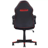 TUYOHW Chaise de jeu ergonomique réglable Chaise pivotante à 360° avec roulettes, Chaise d'ordinateur noir/rouge pour le bureau et la maison, Chaise de loisirs polyvalente, Noir/Rouge