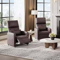 Fauteuil inclinable électrique Acekool, inclinable en cuir PU réglable avec port USB, poches latérales, canapé individuel ergonomique pour salon, cinéma maison