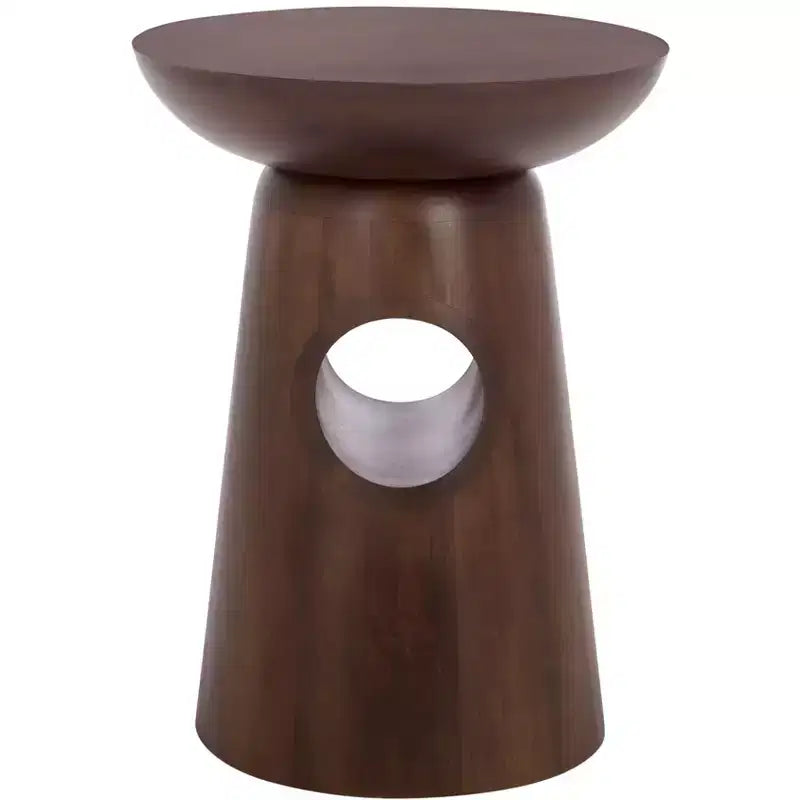 Zenon Table d'appoint ronde - ACC3260 - brun foncé - Safavieh