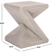 Table d'appoint Matvey - ACC6701 - Blanc délavé - Safavieh