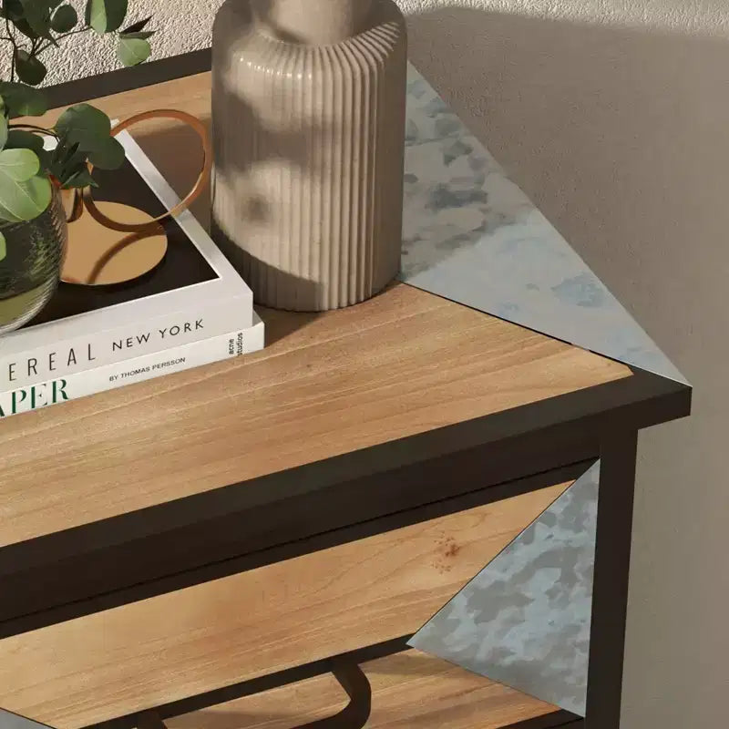Meuble de rangement d'entrée sur pied en bois, console organiseur autoportante 3 tiroirs pour salon, chambre, couloir, bureau, salle de bain, cuisine